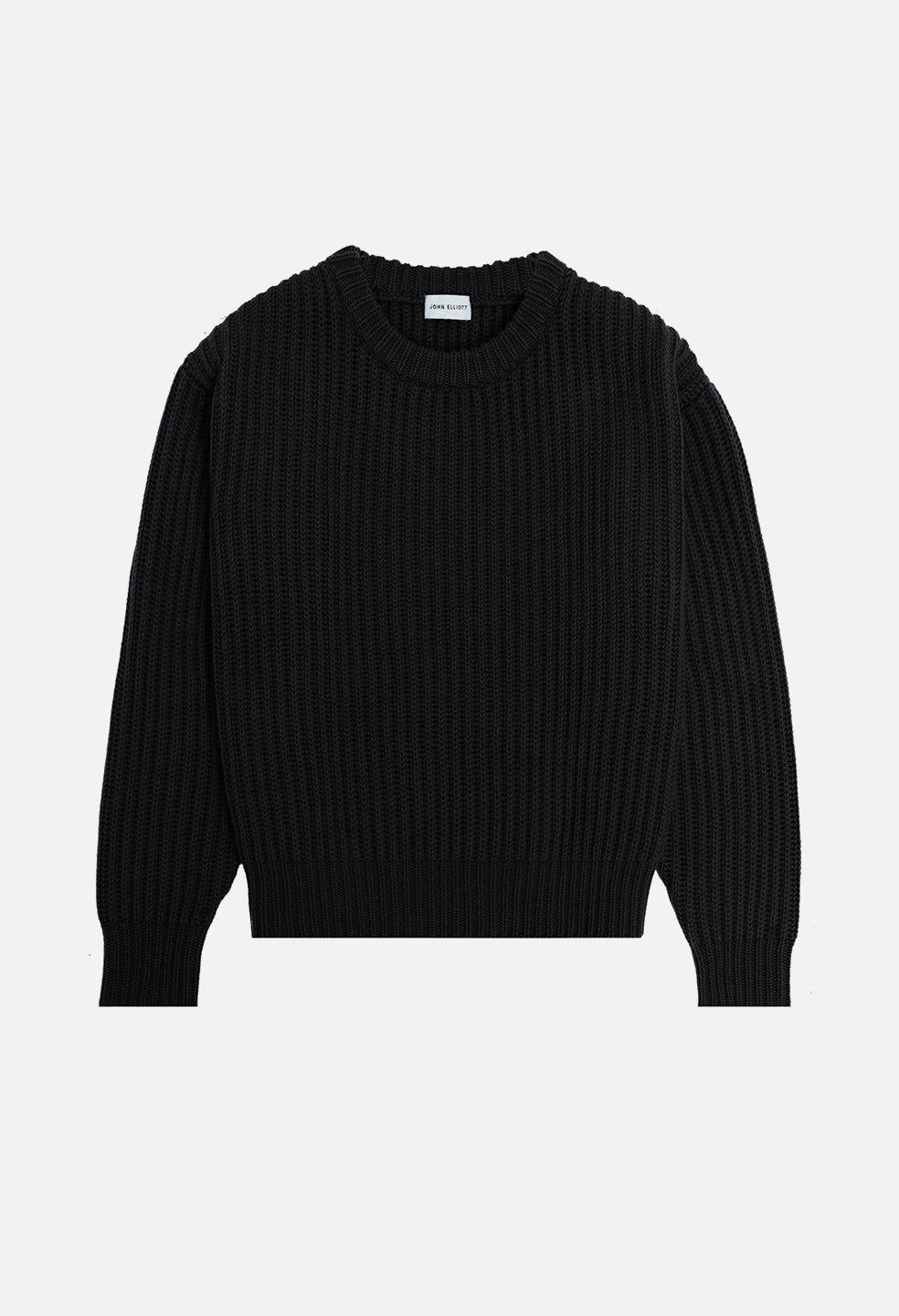 John Elliott Black Cashmere Capri Crewneck