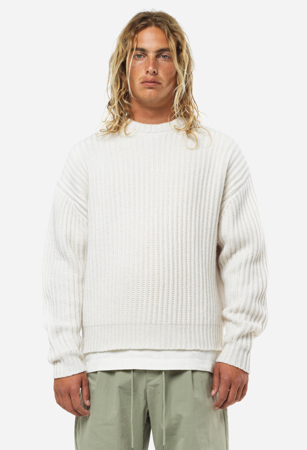 Capri Cashmere Crew / Ivory