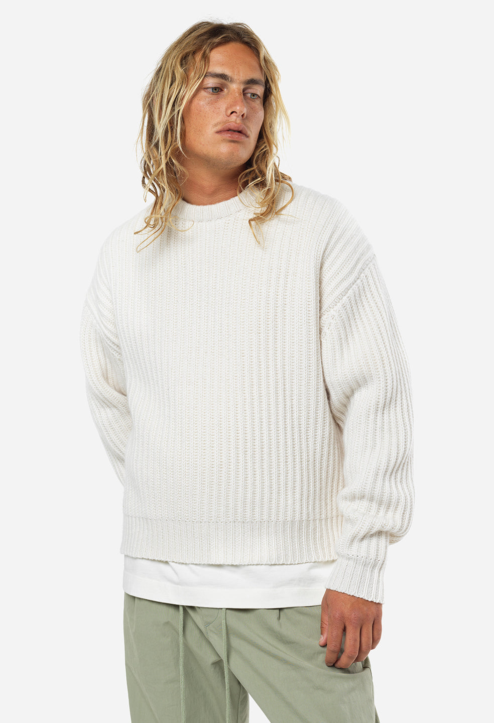 Capri Cashmere Crew / Ivory