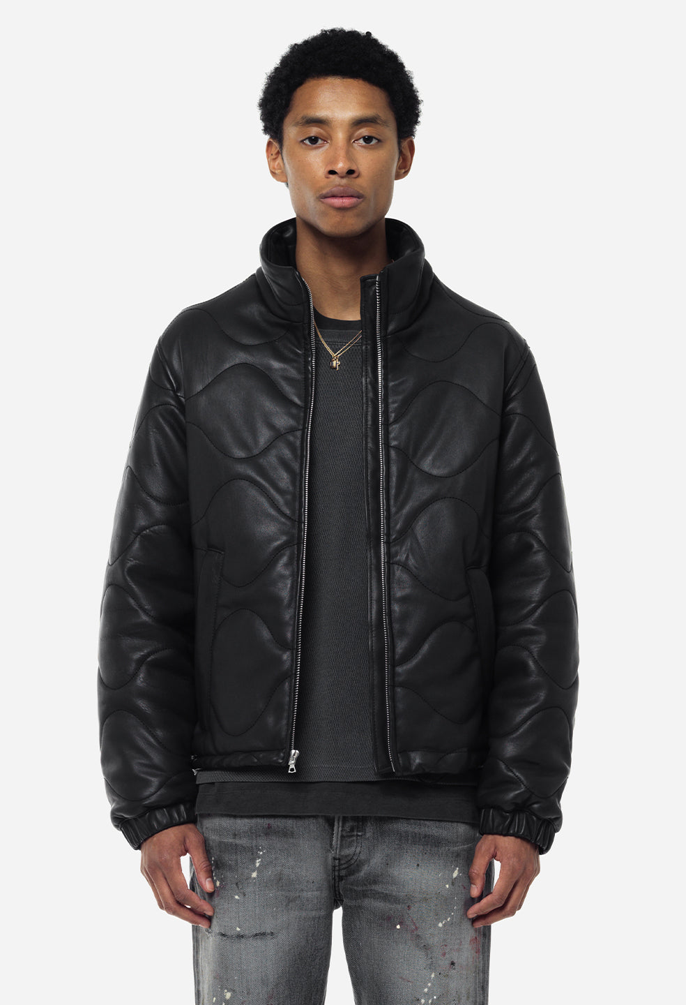 donna karan black hooded mac