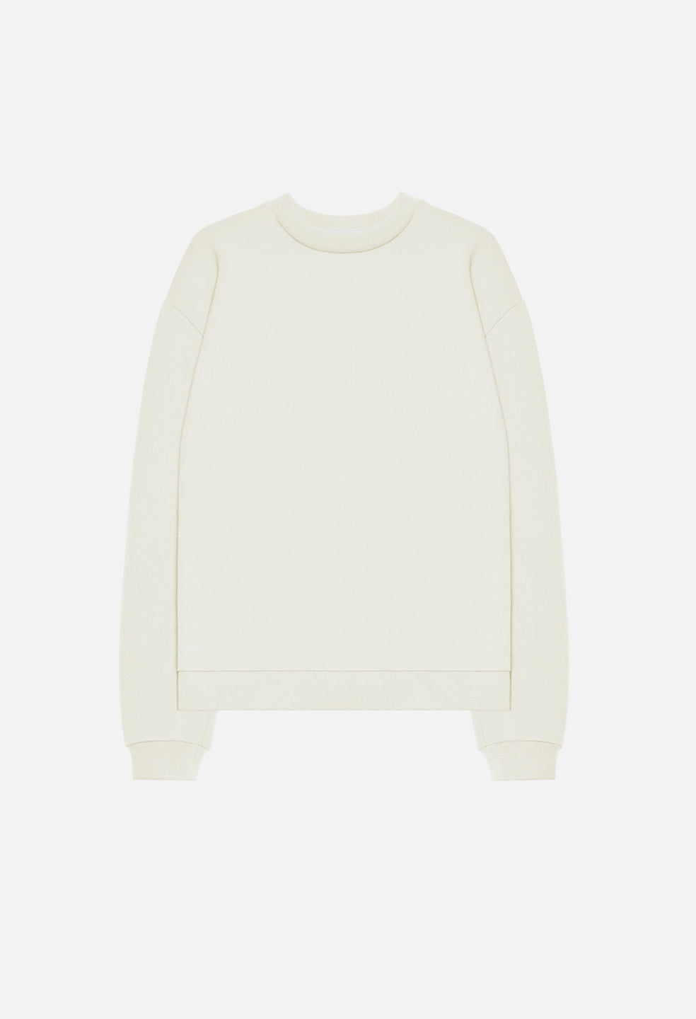 Oversized Crewneck Pullover / Salt