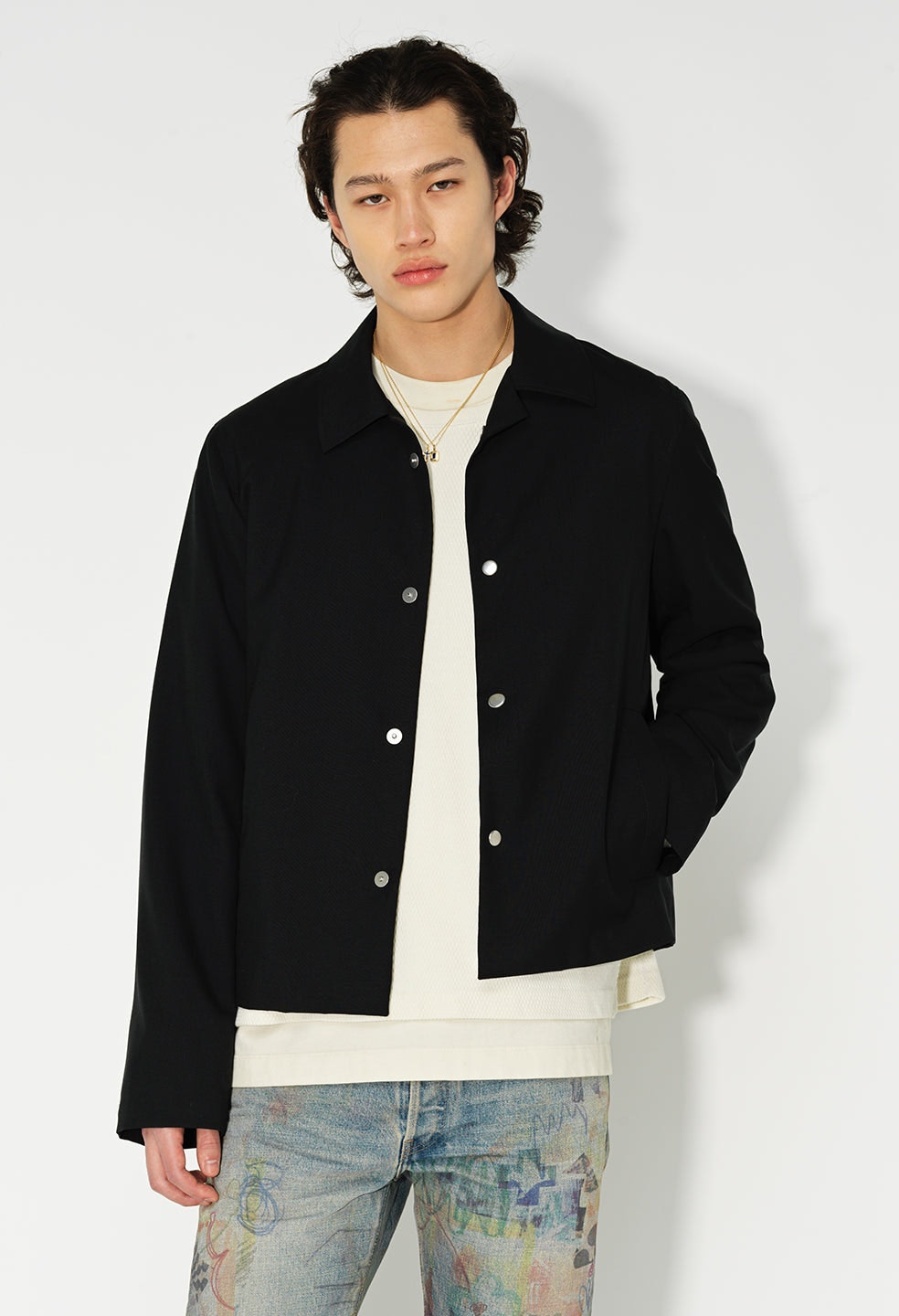Wool Coach's Jacket / Black