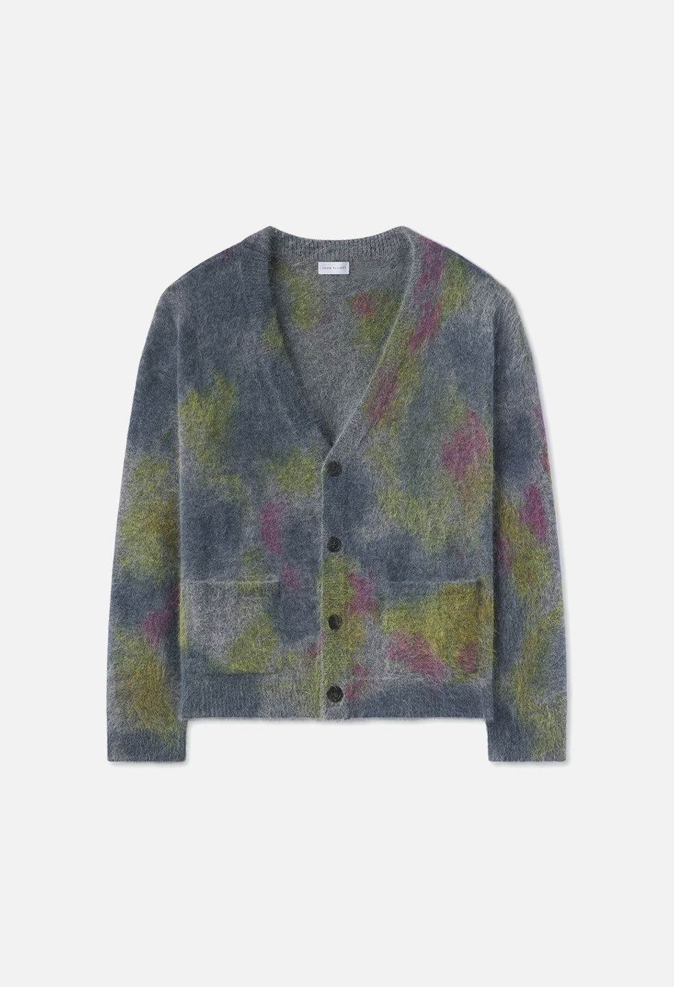 Angora Cardigan / Charcoal Skittles