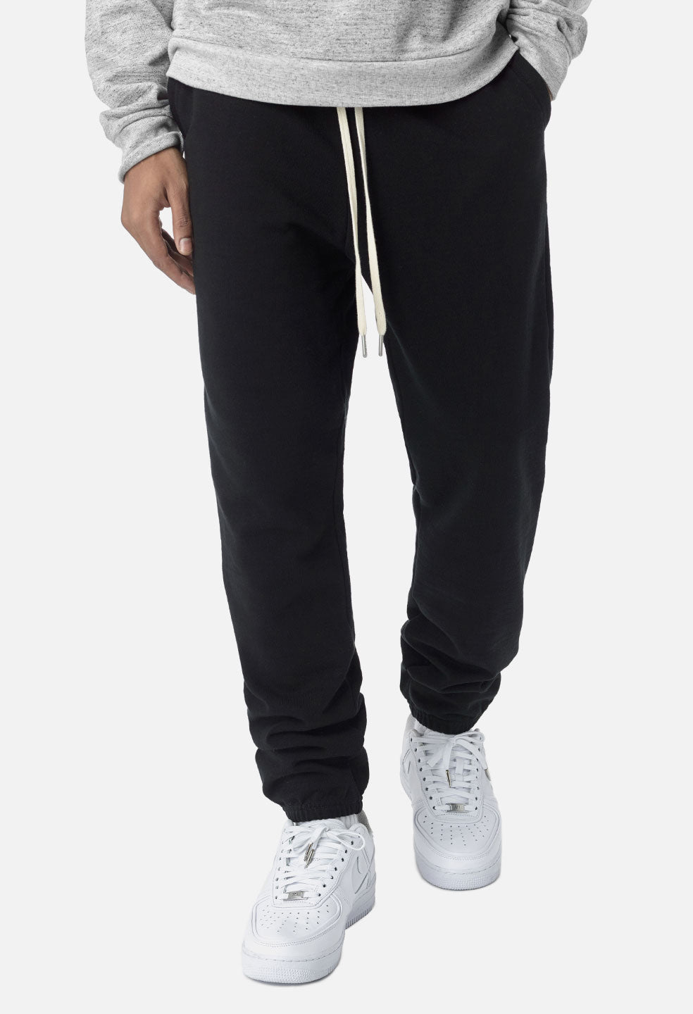 black cashmere sweatpants