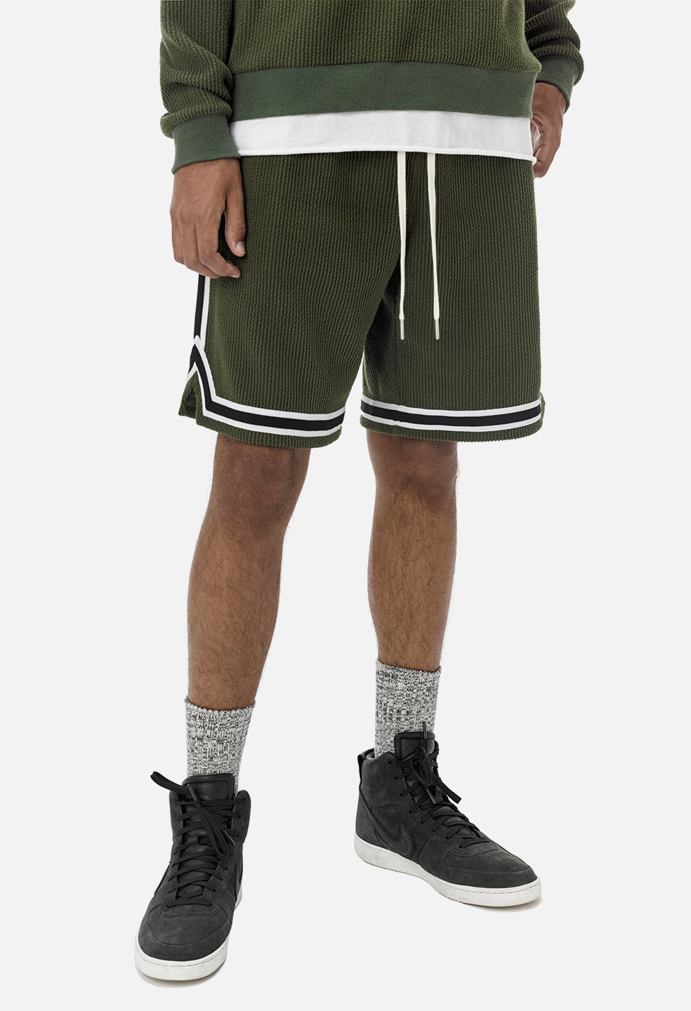john elliott corduroy basketball shorts