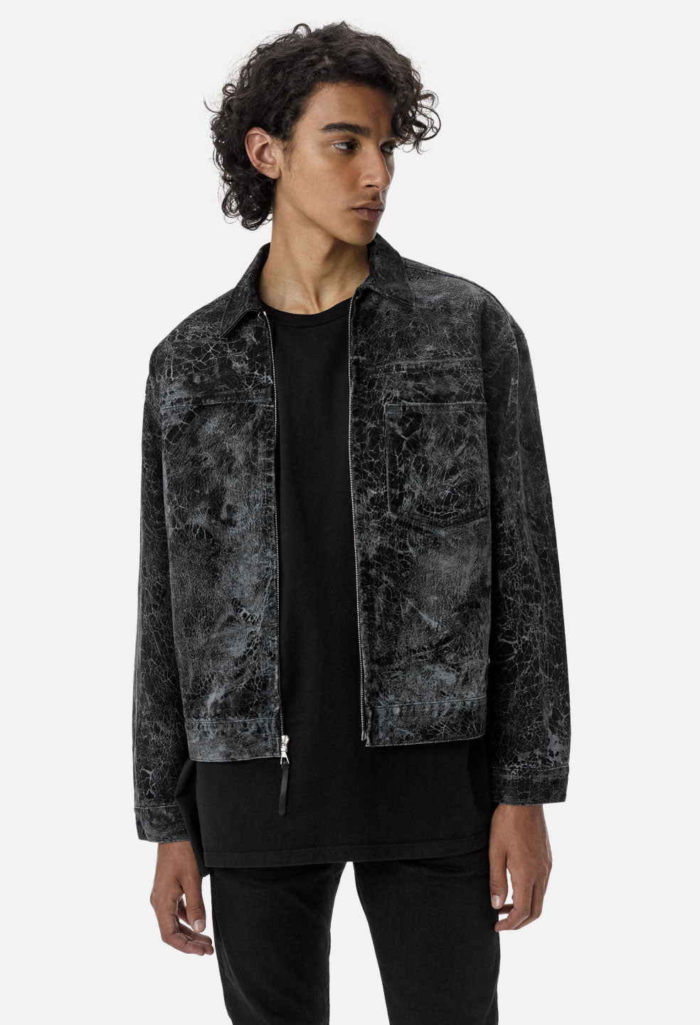 john elliott denim zip blouson