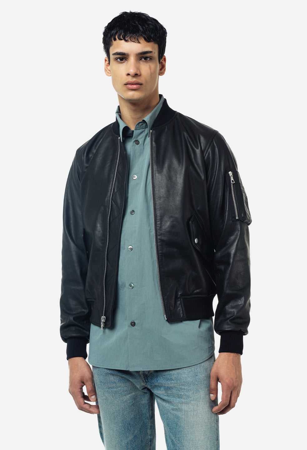 Leather Bogota Bomber / Black - JOHN ELLIOTT