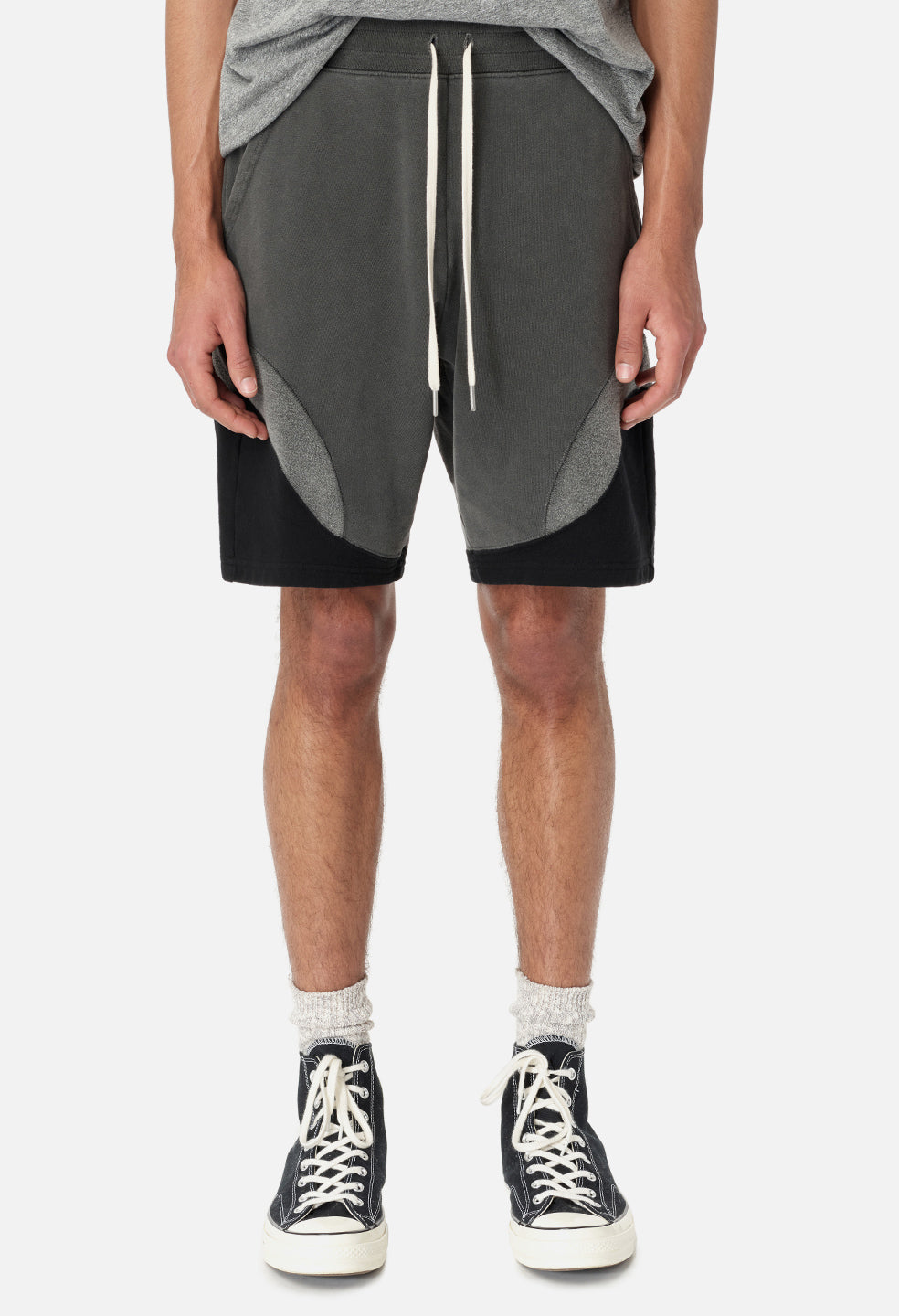 john elliott denim shorts