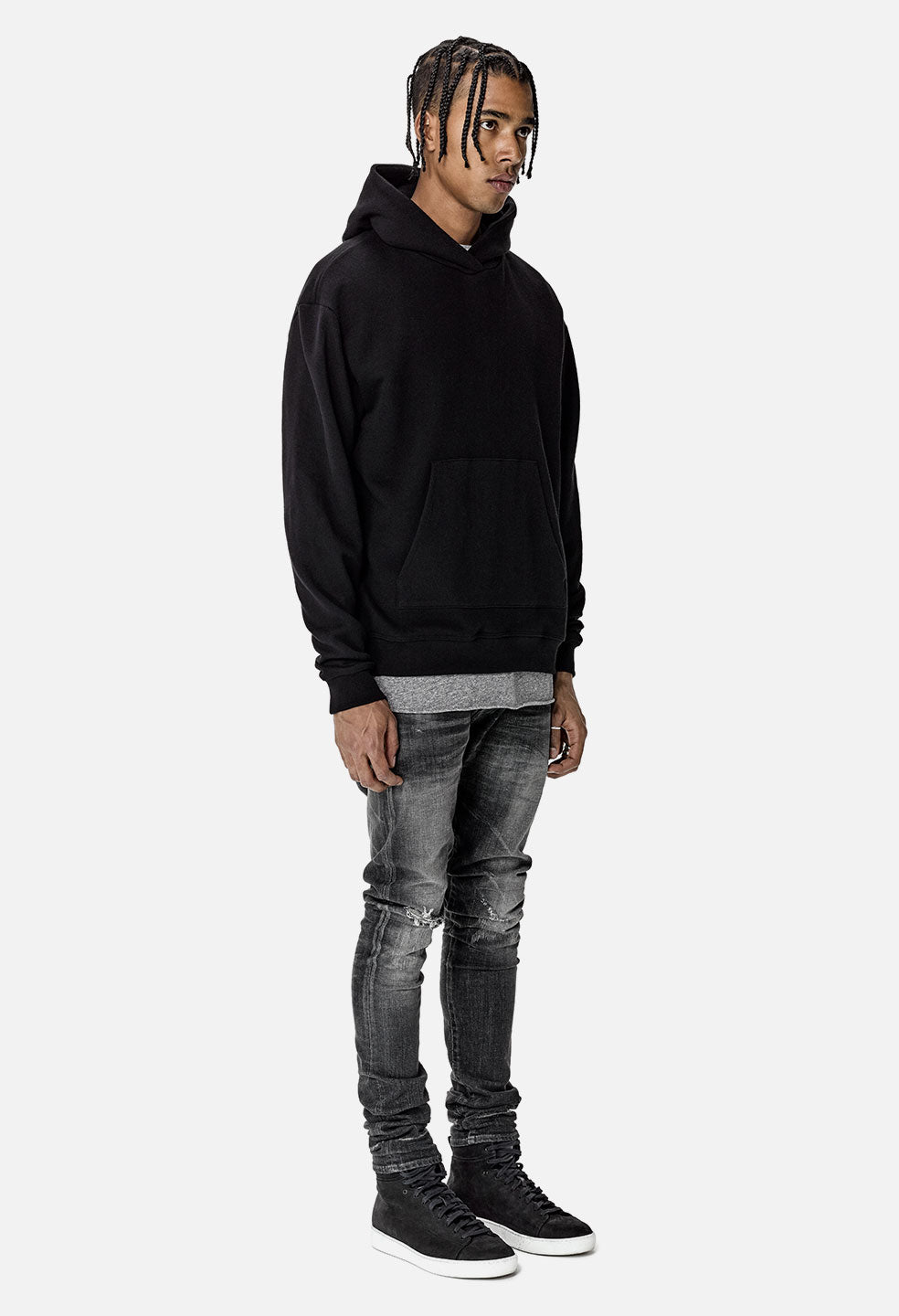 male cropped hoodie