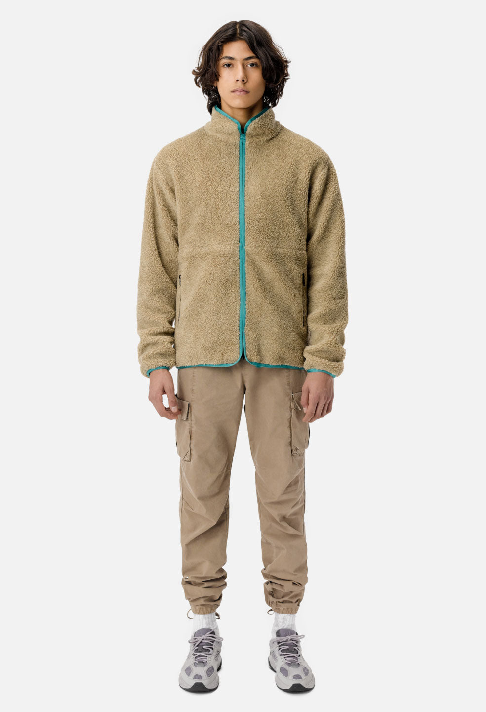 Reversible Polar Fleece Jacket / Brown 