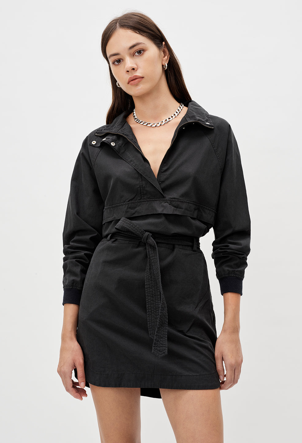 black pullover dress