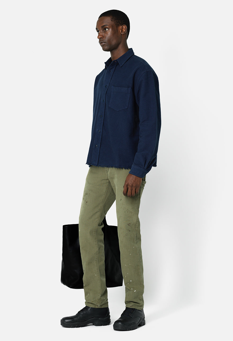 olive work trousers